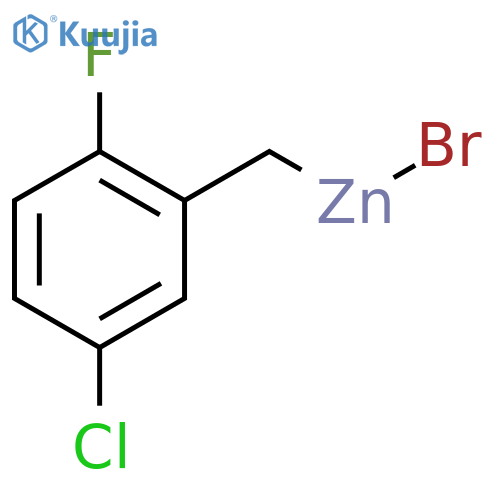 5-Chloro-2-fluorobenzylzinc bromide structure