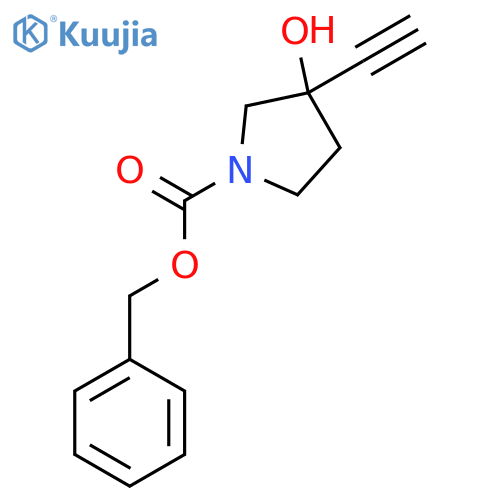 Benzyl 3-ethynyl-3-hydroxypyrrolidine-1-carboxylate structure