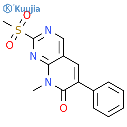 Pyrido[2,3-d]pyrimidin-7(8H)-one,8-methyl-2-(methylsulfonyl)-6-phenyl- structure