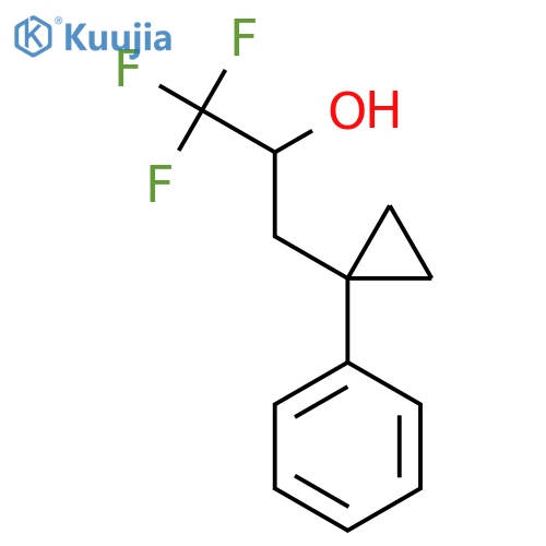 1,1,1-trifluoro-3-(1-phenylcyclopropyl)propan-2-ol structure