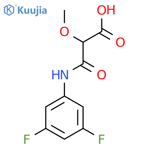 2-[(3,5-Difluorophenyl)carbamoyl]-2-methoxyacetic acid structure