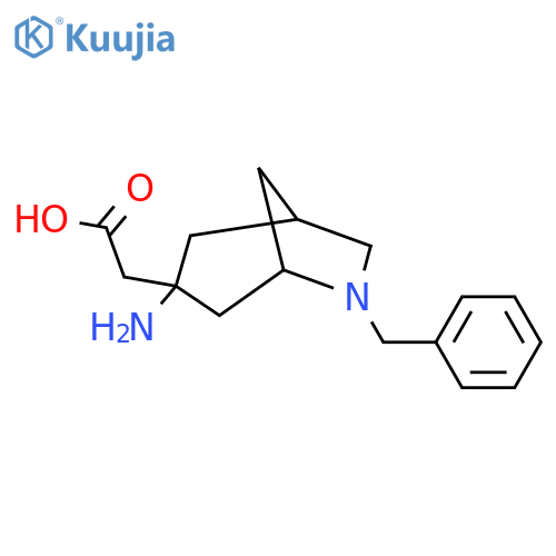 2-{3-amino-6-benzyl-6-azabicyclo3.2.1octan-3-yl}acetic acid structure