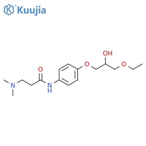 Propanamide,3-(dimethylamino)-N-[4-(3-ethoxy-2-hydroxypropoxy)phenyl]- structure