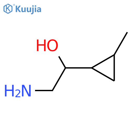 2-amino-1-(2-methylcyclopropyl)ethan-1-ol structure
