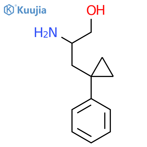 2-amino-3-(1-phenylcyclopropyl)propan-1-ol structure