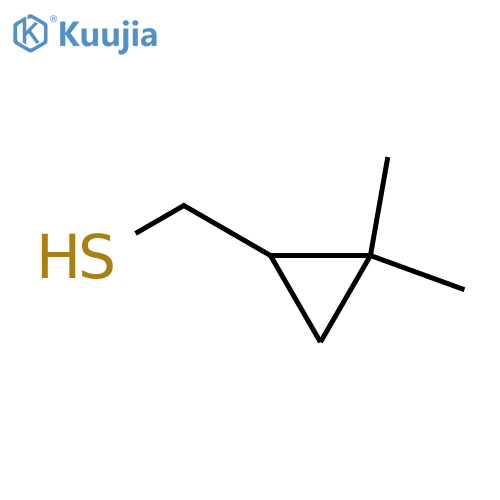 (2,2-dimethylcyclopropyl)methanethiol structure