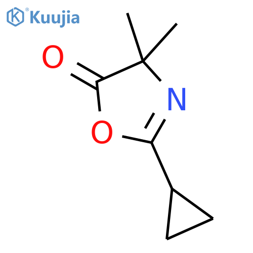 5(4H)-Oxazolone,2-cyclopropyl-4,4-dimethyl- structure