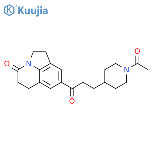 8-[3-(1-ACETYL-PIPERIDIN-4-YL)-PROPIONYL]-1,2,5,6-TETRAHYDRO-PYRROLO[3,2,1-IJ]QUINOLIN-4-ONE structure