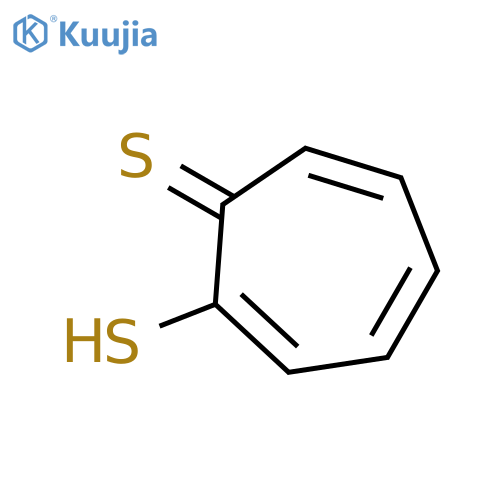 2-Mercapto-2,4,6-cycloheptatriene-1-thione structure