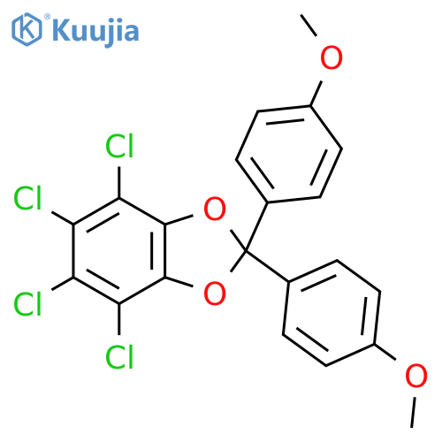 4,5,6,7-Tetrachloro-2,2-bis(4-methoxyphenyl)-2H-1,3-benzodioxole structure