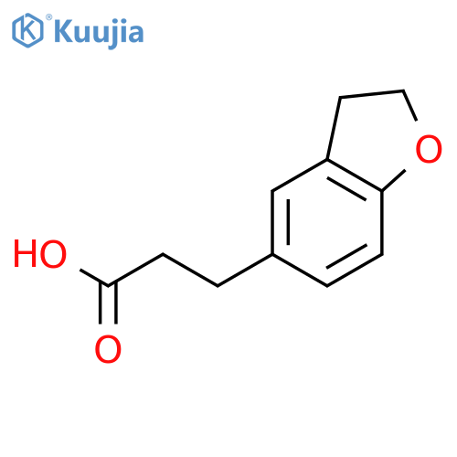 3-(2,3-Dihydrobenzofuran-5-yl)propanoic Acid structure