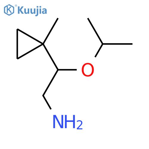 2-(1-methylcyclopropyl)-2-(propan-2-yloxy)ethan-1-amine structure