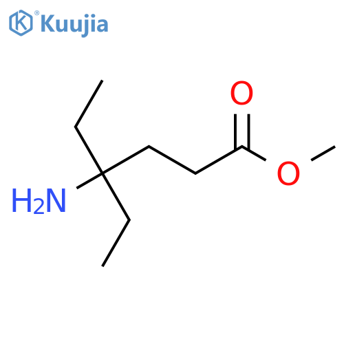 Methyl 4-amino-4-ethylhexanoate structure