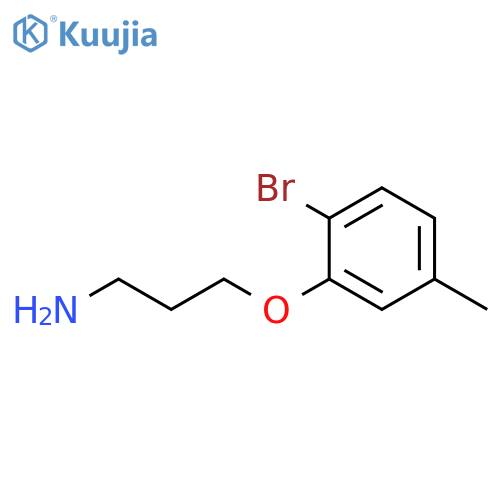 3-(2-bromo-5-methylphenoxy)propan-1-amine structure