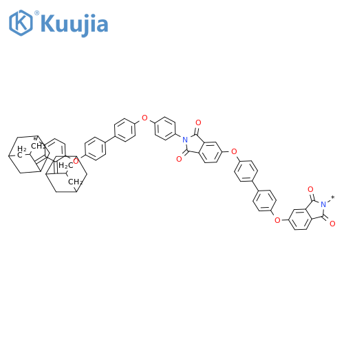 Poly[(1,3-dihydro-1,3-dioxo-2H-isoindole-2,5-diyl)oxy-1,4-phenylenetricyclo[3.3.1.13,7]decylidene-1,4-phenyleneoxy(1,3-dihydro-1,3-dioxo-2H-isoindole-5,2-diyl)-1,4-phenyleneoxy-1,4-phenylenetricyclo[3.3.1.13,7]decylidene-1,4-phenyleneoxy-1,4-phenylene] structure