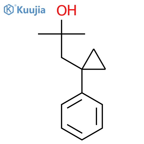 2-methyl-1-(1-phenylcyclopropyl)propan-2-ol structure