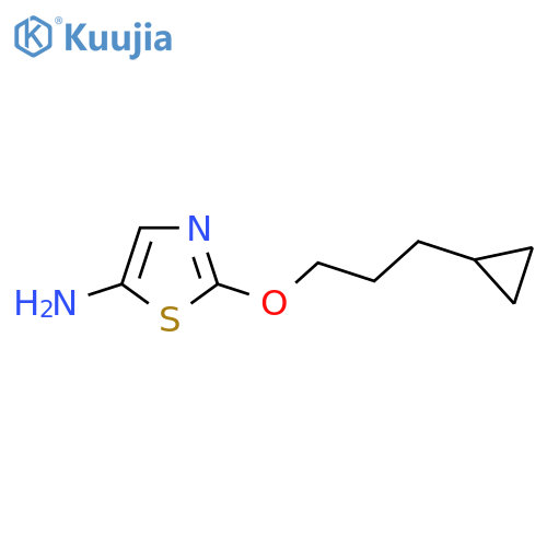 2-(3-cyclopropylpropoxy)-1,3-thiazol-5-amine structure