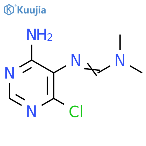 N′-(4-Amino-6-chloro-5-pyrimidinyl)-N,N-dimethylmethanimidamide structure
