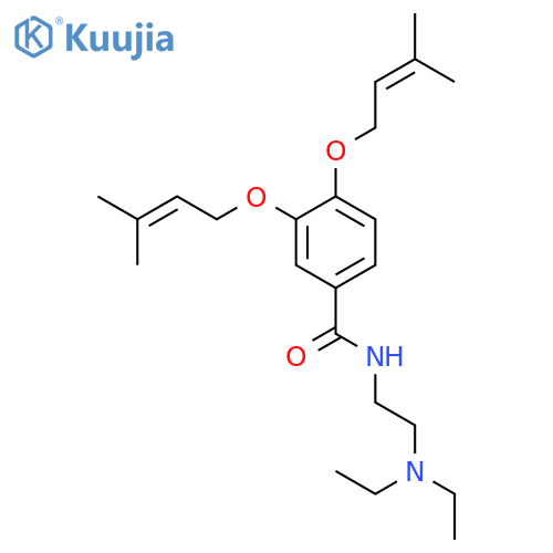 Benzamide, N-[2-(diethylamino)ethyl]-3,4-bis[(3-methyl-2-butenyl)oxy]- structure
