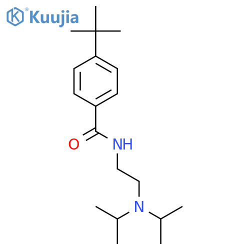 Benzamide, N-[2-[bis(1-methylethyl)amino]ethyl]-4-(1,1-dimethylethyl)- structure