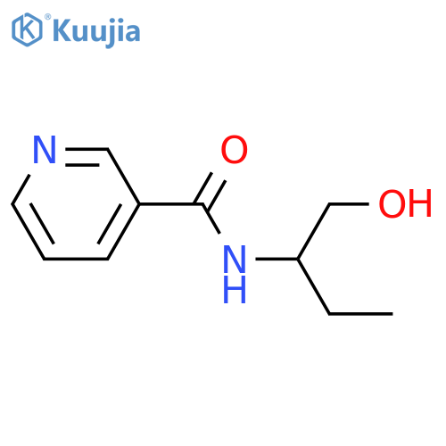 3-PYRIDINECARBOXAMIDE, N-[1-(HYDROXYMETHYL)PROPYL]- structure