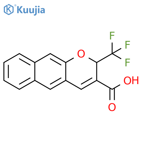 2H-Naphtho[2,3-b]pyran-3-carboxylic acid, 2-(trifluoromethyl)- structure