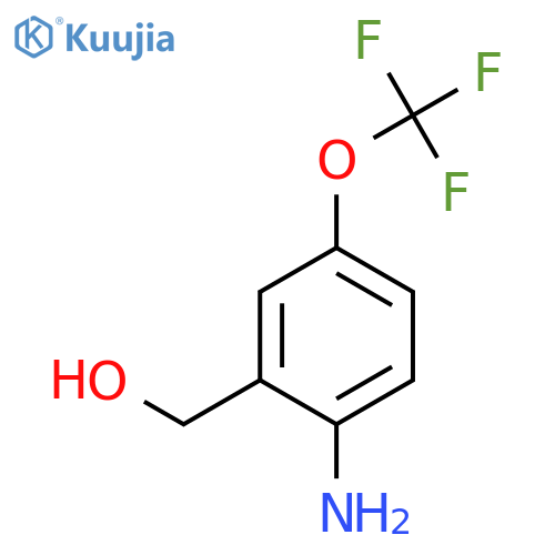 2-amino-5-(trifluoromethoxy)phenylmethanol structure