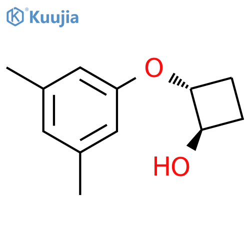 (1R,2R)-2-(3,5-dimethylphenoxy)cyclobutan-1-ol structure