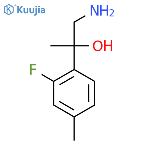 1-amino-2-(2-fluoro-4-methylphenyl)propan-2-ol structure