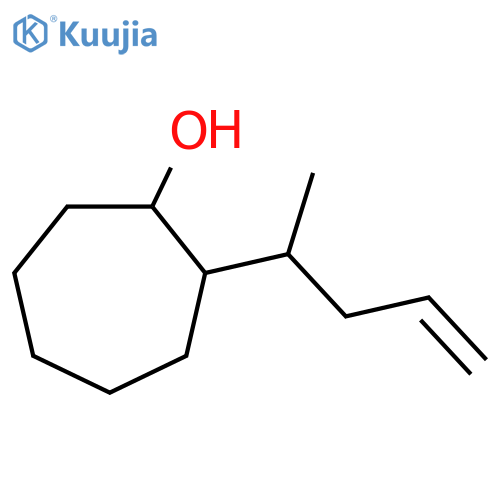 2-(pent-4-en-2-yl)cycloheptan-1-ol structure
