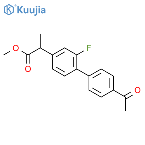 2-(4’-Acetyl-2-fluoro-biphenyl-4-yl)-propionic Acid Methyl Ester structure
