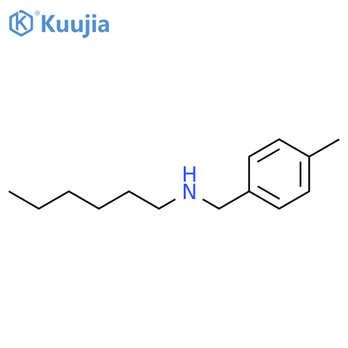 Benzenemethanamine, N-hexyl-4-methyl- structure