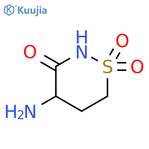 2H-1,2-Thiazin-3(4H)-one, 4-aminodihydro-, 1,1-dioxide structure