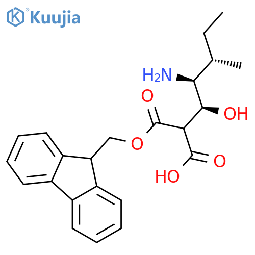 Fmoc-(3S,4S,5S)-4-amino-3-hydroxy-5-methylheptanoic Acid structure