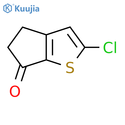 2-Chloro-4H-cyclopenta[b]thiophen-6(5H)-one structure