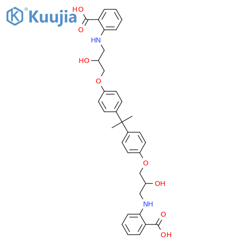 Bis-O,O-[3-(N-anthranilyl)-2-hydroxypropyl]-4,4'-(1-methylethylidene)bisphenol structure