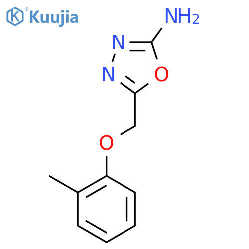 5-(2-Methylphenoxy)methyl-1,3,4-oxadiazol-2-amine structure