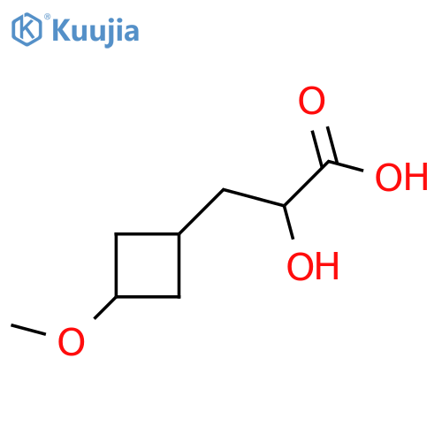 2-hydroxy-3-(3-methoxycyclobutyl)propanoic acid structure