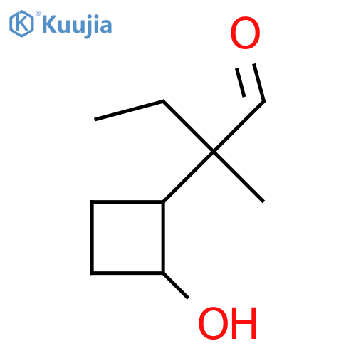 2-(2-hydroxycyclobutyl)-2-methylbutanal structure