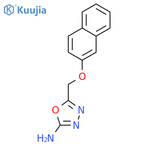 5-[(naphthalen-2-yloxy)methyl]-1,3,4-oxadiazol-2-amine structure
