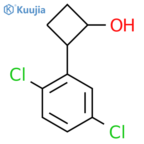 2-(2,5-dichlorophenyl)cyclobutan-1-ol structure