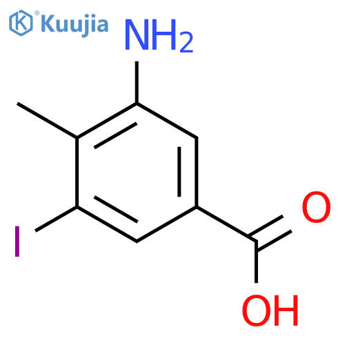 3-Amino-5-iodo-4-methylbenzoic acid structure