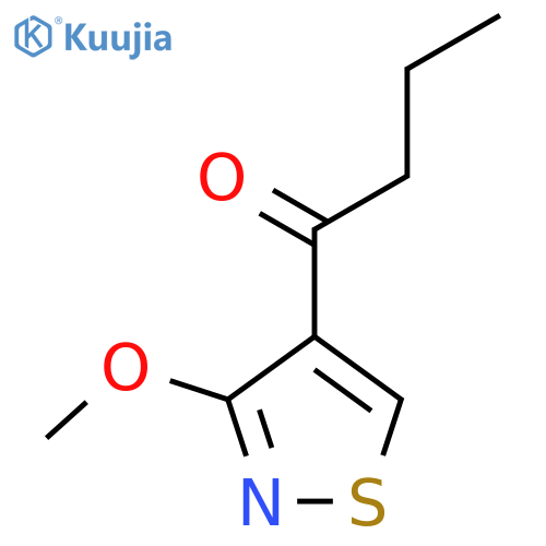 1-(3-methoxy-1,2-thiazol-4-yl)butan-1-one structure