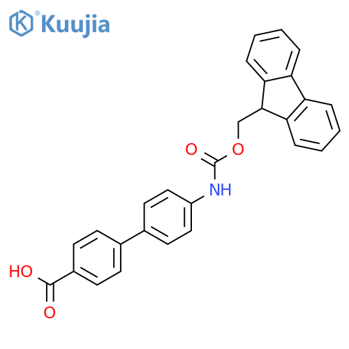 4’-((((9H-Fluoren-9-yl)methoxy)carbonyl)amino)-1,1’-biphenyl-4-carboxylic Acid structure