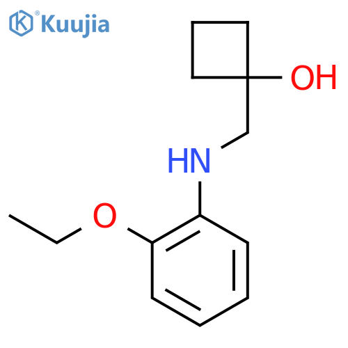 1-{[(2-Ethoxyphenyl)amino]methyl}cyclobutan-1-ol structure