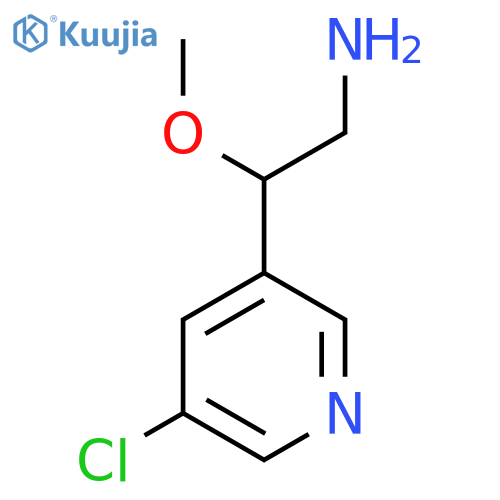 2-(5-Chloropyridin-3-yl)-2-methoxyethan-1-amine structure