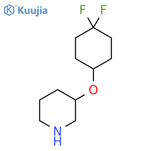 3-(4,4-difluorocyclohexyl)oxypiperidine structure