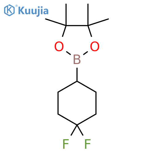 2-(4,4-difluorocyclohexyl)-4,4,5,5-tetramethyl-1,3,2-dioxaborolane structure