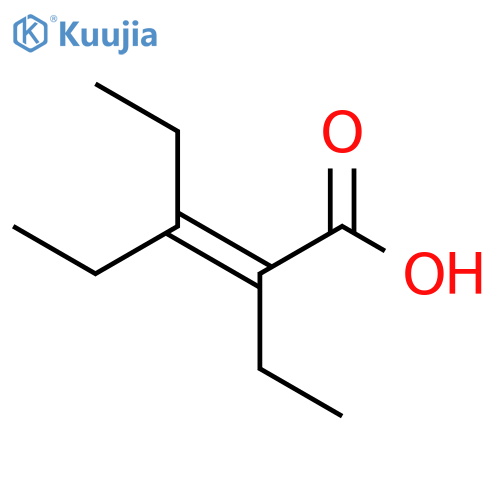 2-Pentenoic acid, 2,3-diethyl- structure