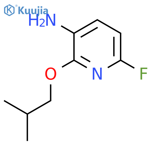 6-fluoro-2-(2-methylpropoxy)pyridin-3-amine structure